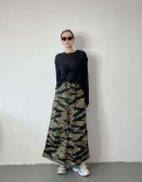 Black Button Up Shoulder Knit #250321